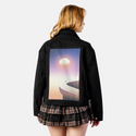 surrealjourneyhorizon patch on female atelier canvas jacket in nightfall