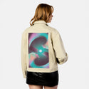 surrealjourneyself patch on female atelier canvas jacket in tan