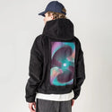 surrealjourneyself patch on male retro cord hoodie in onyx