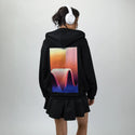 surrealjourneyup patch on female essential zip hoodie in after hours