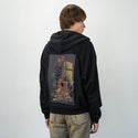 survivalsong patch on male essential zip hoodie in after hours