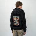 sushislayercat patch on male essential zip hoodie in after hours