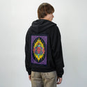 swordofdamocles patch on male essential zip hoodie in after hours