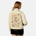 tasteofjapan patch on female atelier canvas jacket in tan