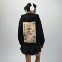 tasteofjapan patch on female essential zip hoodie in after hours