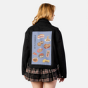 tasteoftoronto patch on female atelier canvas jacket in nightfall