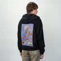 tasteoftoronto patch on male essential zip hoodie in after hours