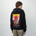 tengucat patch on male essential zip hoodie in after hours