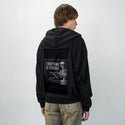 terriblelife patch on male essential zip hoodie in after hours