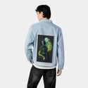 thatsthespirit patch on male og denim jacket in oceanside