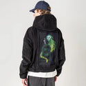 thatsthespirit patch on male retro cord hoodie in onyx