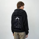 thecall patch on male essential zip hoodie in after hours