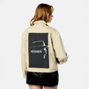 thechemist patch on female atelier canvas jacket in tan