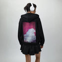 theclouddreamversion patch on female essential zip hoodie in after hours