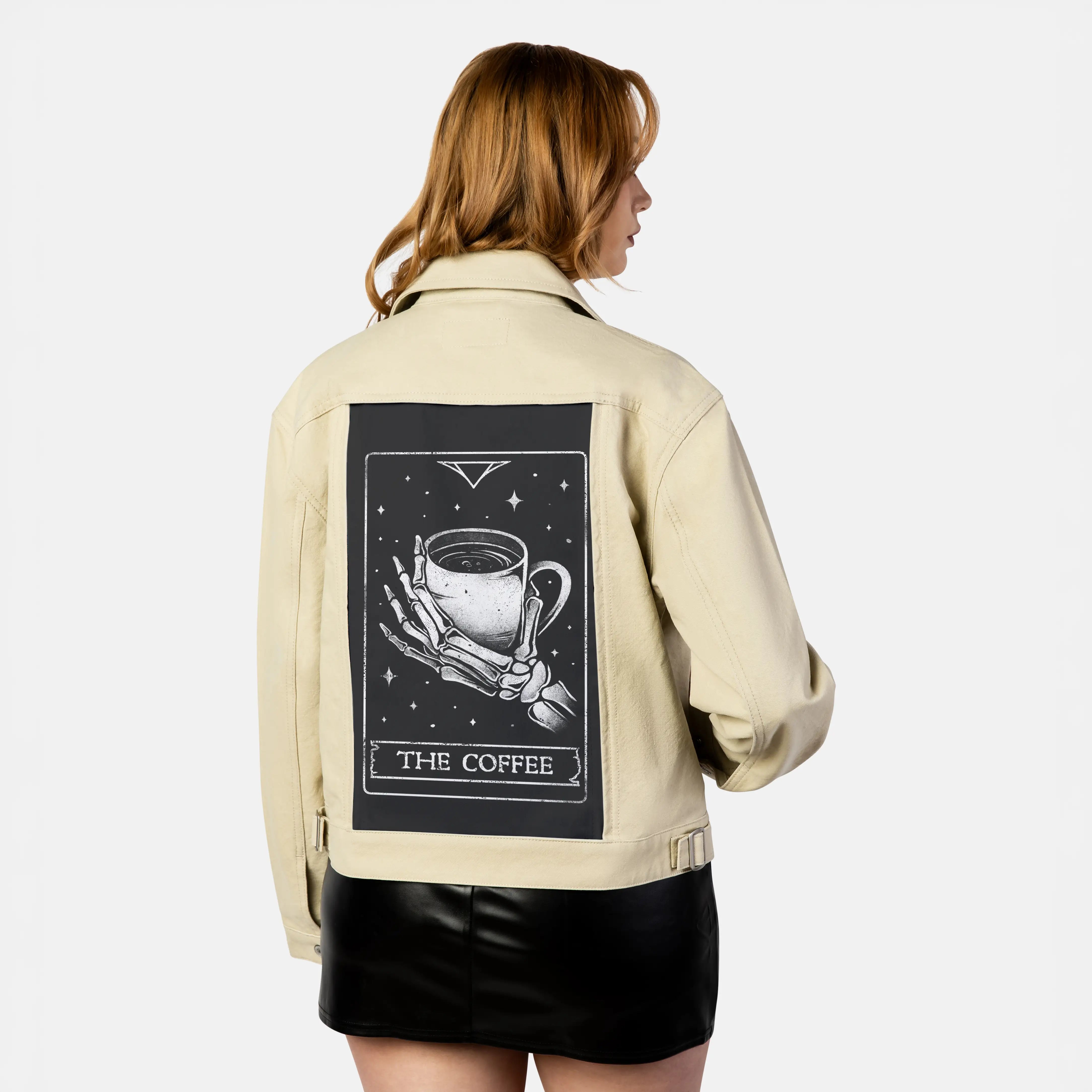 thecoffee patch on female atelier canvas jacket in tan