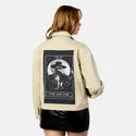 thedoctor patch on female atelier canvas jacket in tan