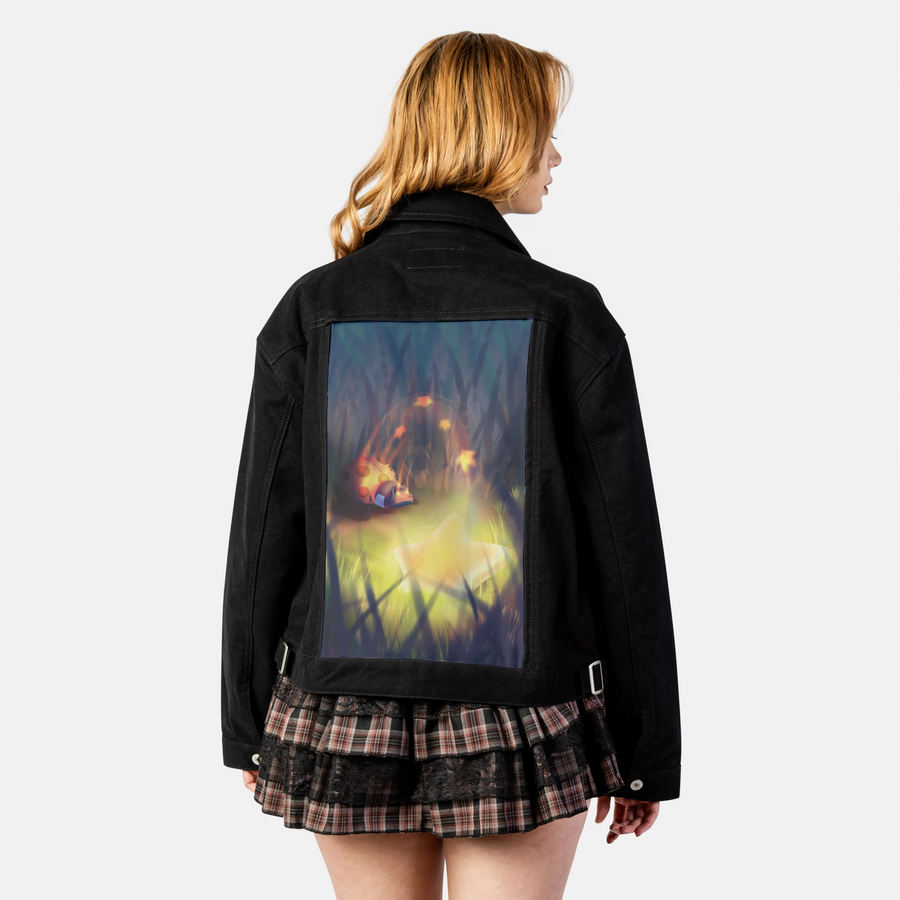 thefind patch on female atelier canvas jacket in nightfall