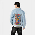 thegreatdivide patch on male og denim jacket in oceanside
