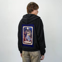 thehighpriestess patch on male essential zip hoodie in after hours