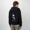 thelatte patch on male essential zip hoodie in after hours