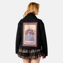 thelovers patch on female atelier canvas jacket in nightfall