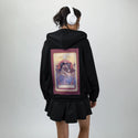 thelovers patch on female essential zip hoodie in after hours