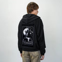 themagician patch on male essential zip hoodie in after hours