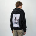 themap patch on male essential zip hoodie in after hours