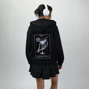 themargarita patch on female essential zip hoodie in after hours