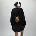 theotherpumpkin patch on female essential zip hoodie in after hours