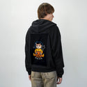 theotherpumpkin patch on male essential zip hoodie in after hours