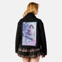 thesame patch on female atelier canvas jacket in nightfall