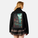 thesouth patch on female atelier canvas jacket in nightfall