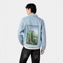 thevalleyofthewind patch on male og denim jacket in oceanside