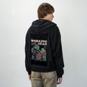 theworkingdead patch on male essential zip hoodie in after hours