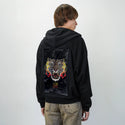 tigerpassion patch on male essential zip hoodie in after hours