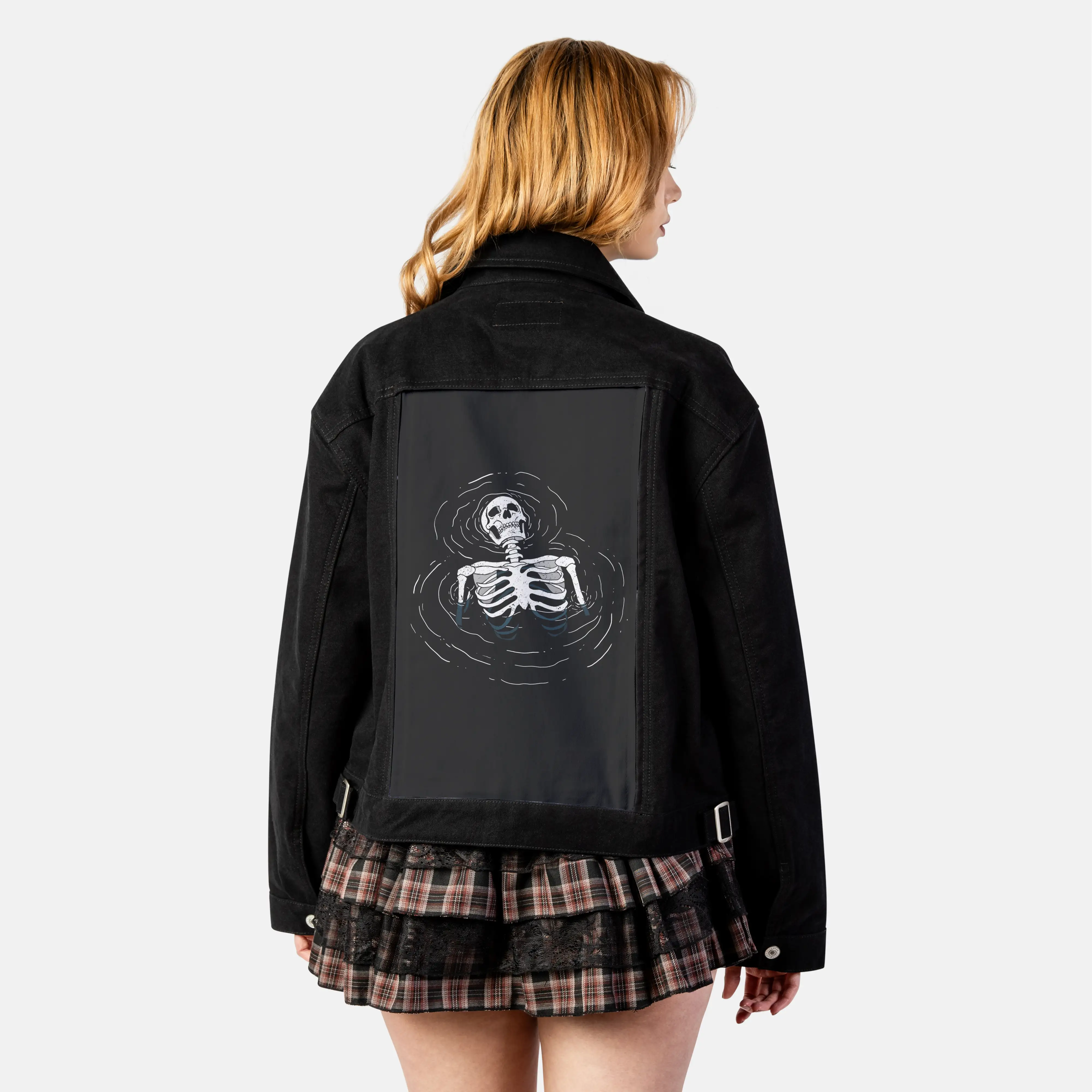 timelessdissent patch on female atelier canvas jacket in nightfall