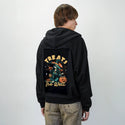treatthewell patch on male essential zip hoodie in after hours