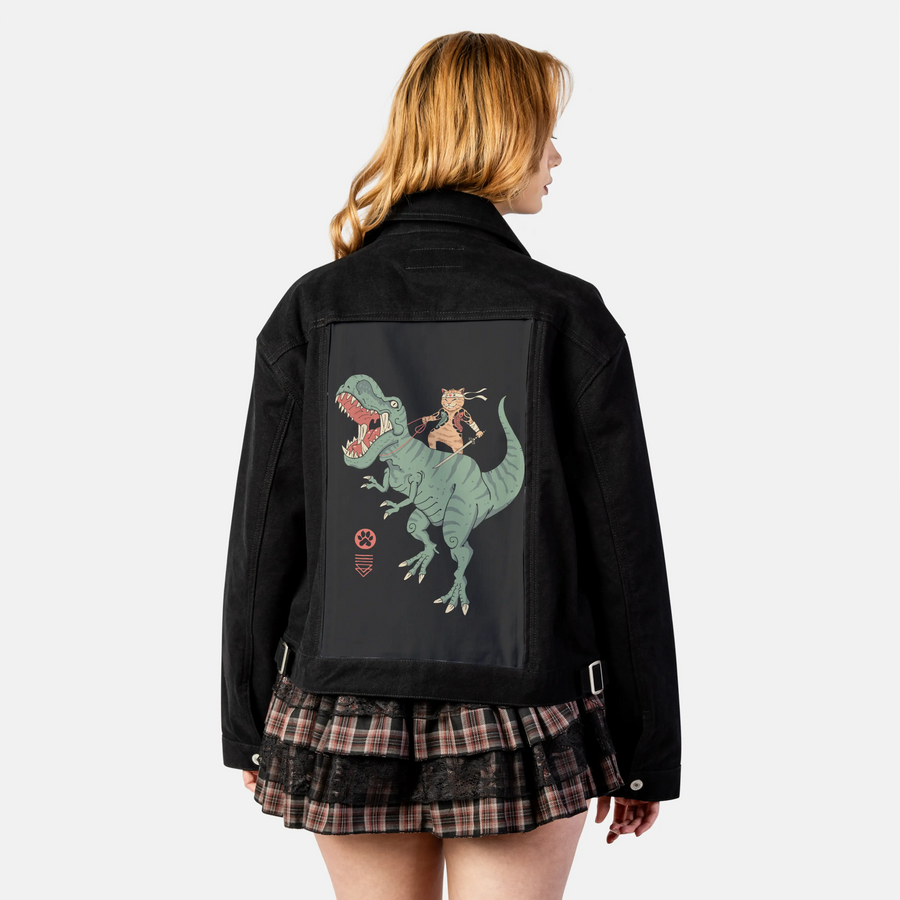 trexcatana patch on female atelier canvas jacket in nightfall