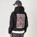 truelove patch on male retro cord hoodie in onyx