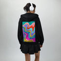 trusttheprocess patch on female essential zip hoodie in after hours