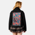 tulipblackcat patch on female atelier canvas jacket in nightfall