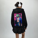 tvsamurai patch on female essential zip hoodie in after hours