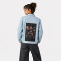 twilightbotanica patch on female og denim jacket in oceanside