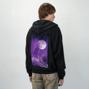 ultravioletnight patch on male essential zip hoodie in after hours
