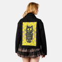 understand patch on female atelier canvas jacket in nightfall