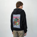 vampurrr patch on male essential zip hoodie in after hours