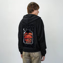 vaseoflife patch on male essential zip hoodie in after hours