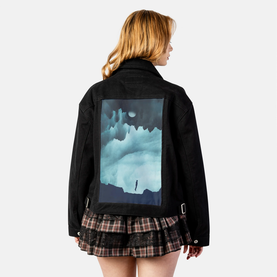 vasteuphoria patch on female atelier canvas jacket in nightfall