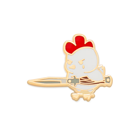Vegan Chick Pin